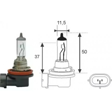 Автолампа H8 12V 35W PGJ19-1 Standart (2547100000)