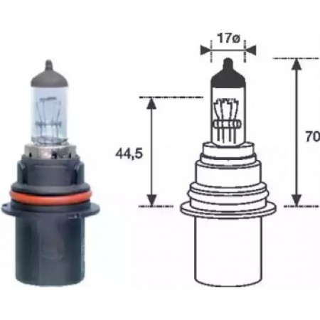 Автолампа HB1 12V 65/45W P29t Standard (2555200000)