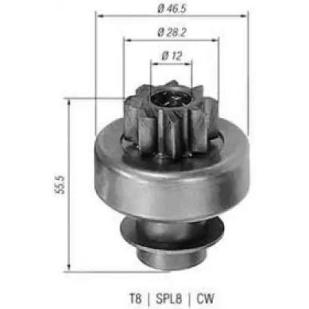 Бендикс стартера Mitsubishi Lancer/Pajero/Hyundai Accent -05 (940113020130)
