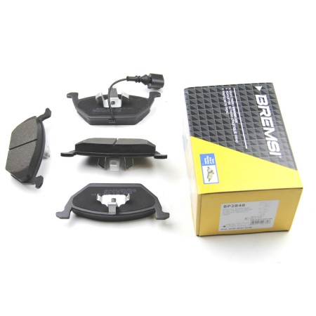 Передние тормозные колодки BREMSI для VW Caddy III, Golf V, Skoda Octavia, Audi A3 (2003-) (с датчиком) BP2848