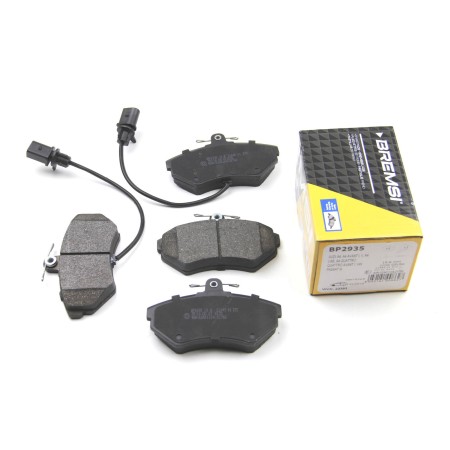 Передние тормозные колодки BREMSI для Audi A4, VW Passat (1994-2008) (TRW) (с датчиком) BP2935