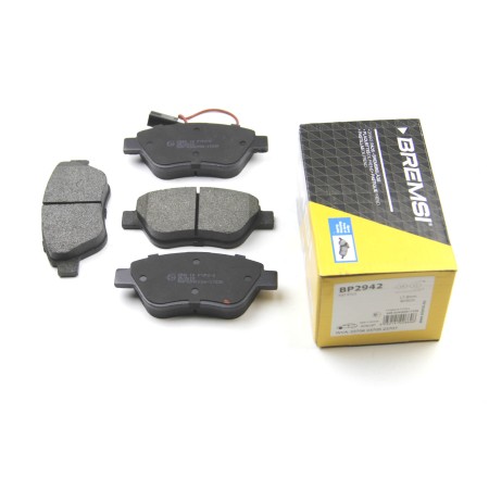 Передние тормозные колодки BREMSI для Fiat Doblo (2001-) (Bosch) (122.8x53.6) (с датчиком) BP2942