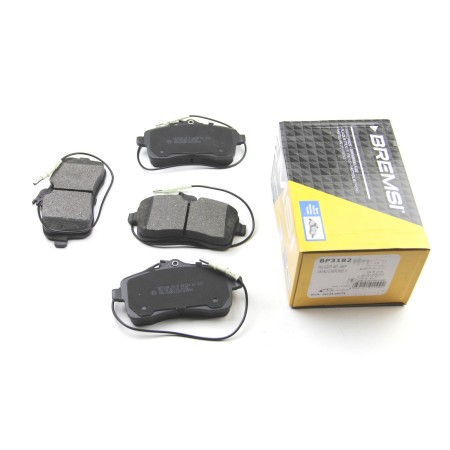 Передние тормозные колодки BREMSI для Peugeot 407 (2004-) (TRW) (131.4x66.8x19.5) BP3182