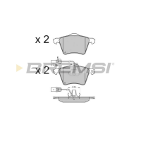 Передние тормозные колодки BREMSI для Ford Galaxy, VW Sharan (1995-2010) (ATE) BP2900