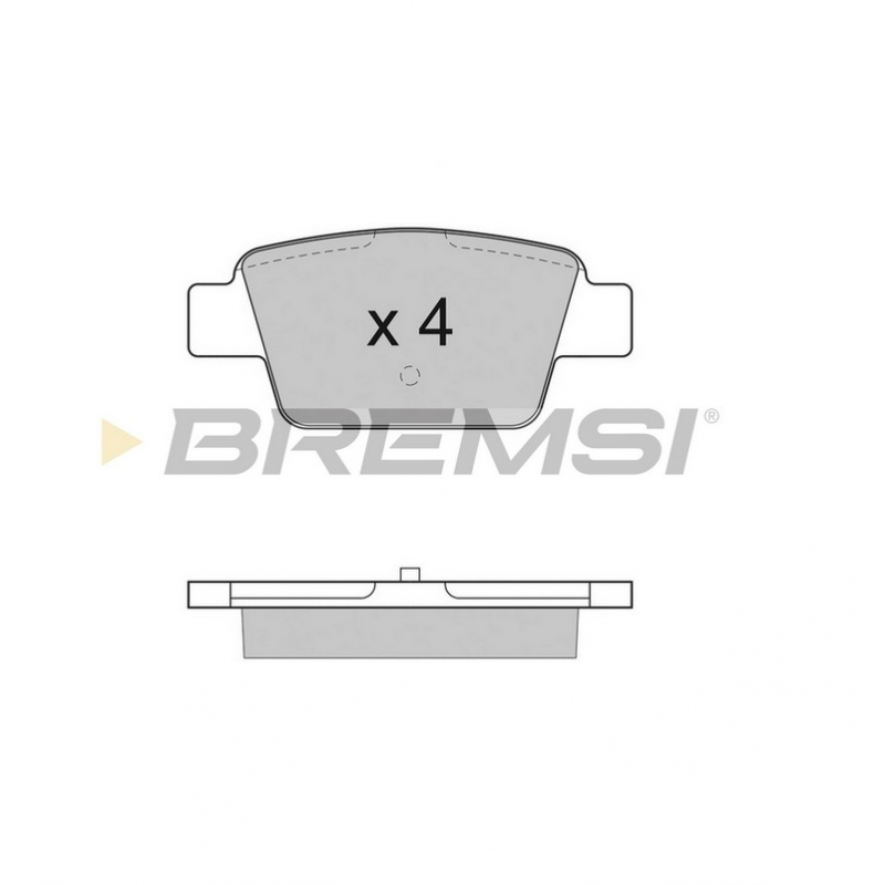 Задние тормозные колодки BREMSI для Alfa Romeo Mito, Fiat Bravo (99-) BP2947