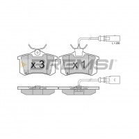 Задні гальмівні колодки BREMSI для VW Sharan, Ford Galaxy, Seat Alhambra (1997-2010) (Lucas) BP2982