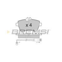 Передні гальмівні колодки BREMSI для Mercedes-Benz W169, W245 (2004-2012) BP3189