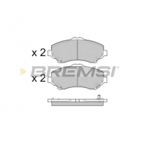Передние тормозные колодки BREMSI для Dodge Journey, Fiat Freemont, Jeep Cherokee (2006-) (Bosch) BP3396