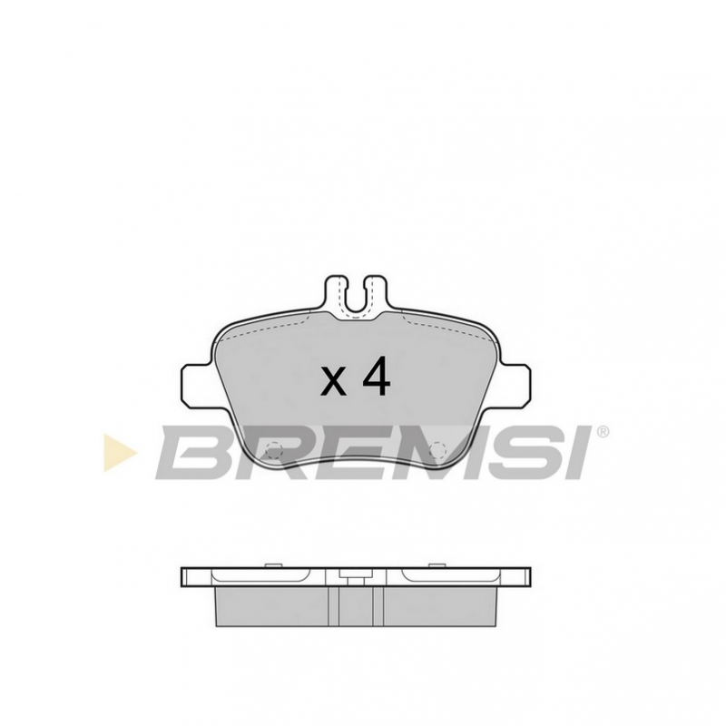 Задние тормозные колодки BREMSI для Mercedes-Benz C117, W176, W246 (2012-) BP3469
