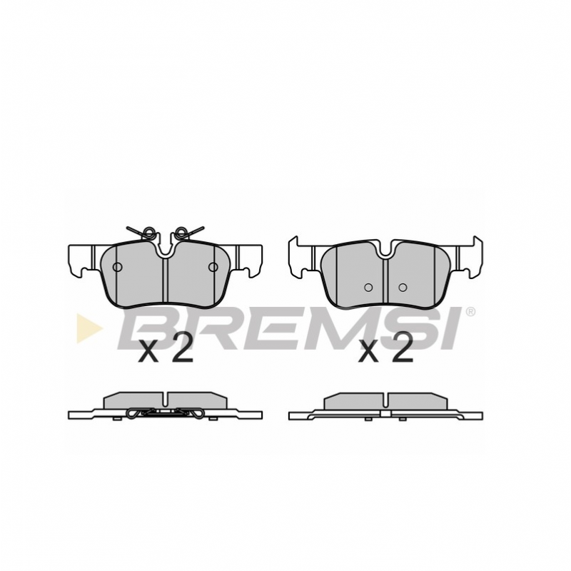 Задние тормозные колодки BREMSI для BMW 1, 2, i3, X1, X2 BP3633