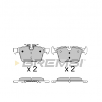 Задние тормозные колодки BREMSI для Mercedes-Benz C-Class W205 (2013-) (ATE) BP3642