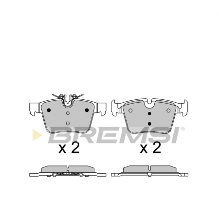 Задние тормозные колодки BREMSI для Mercedes-Benz C-Class W205 (2013-) (ATE) BP3642