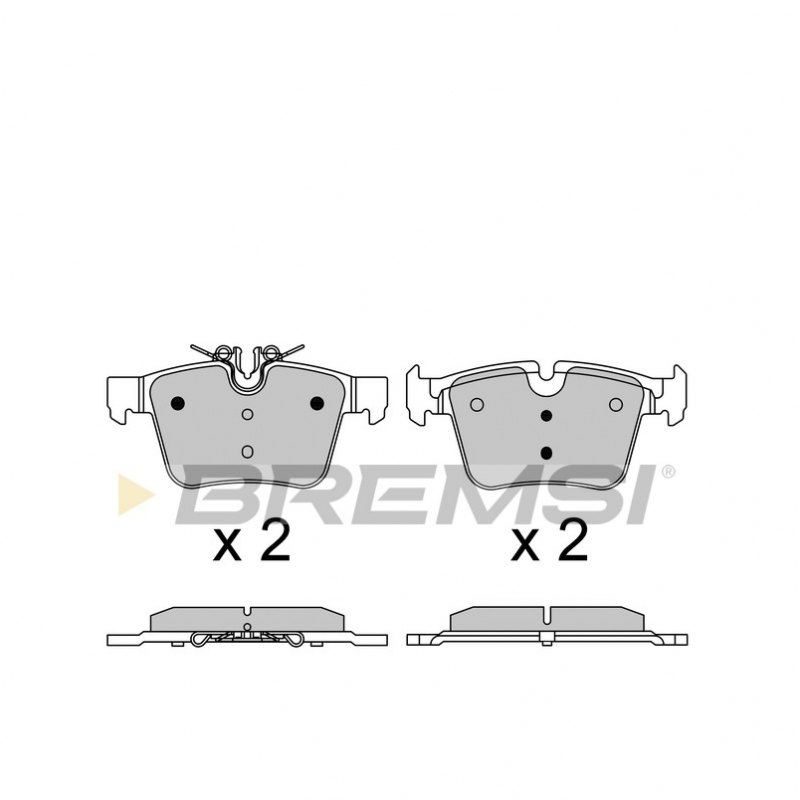 Задние тормозные колодки BREMSI для Mercedes-Benz C-Class W205 (2013-) (ATE) BP3642