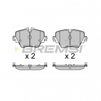 Передние тормозные колодки BREMSI для BMW F40, F45, F46, G20, F90, G31, F97 (2014-) (TRW) BP3643