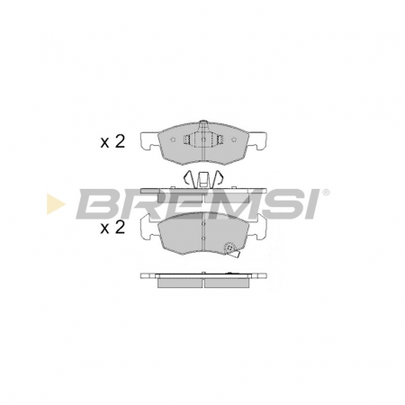 Передні гальмівні колодки BREMSI для Opel Corsa E 1.0-1.6 (2014-) (ATE) BP3646