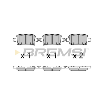 Задні гальмівні колодки BREMSI для Opel Astra (2015-2022) BP3723