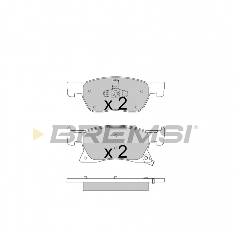 Передні гальмівні колодки BREMSI для Opel Astra K 1.0-1.6 (2015-2022) (ATE) BP3739