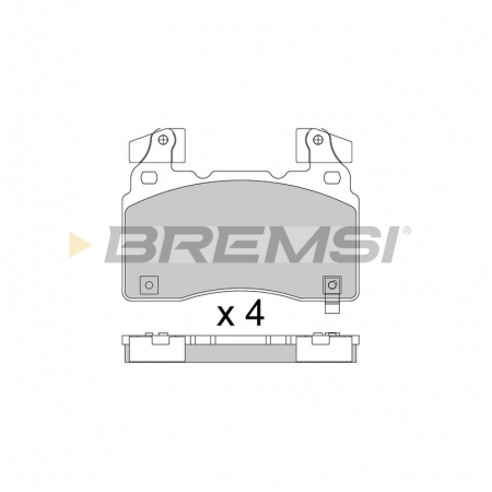 Передні гальмівні колодки BREMSI для Tesla Model S, Opel Insignia B (2013-) (Brembo) BP3760