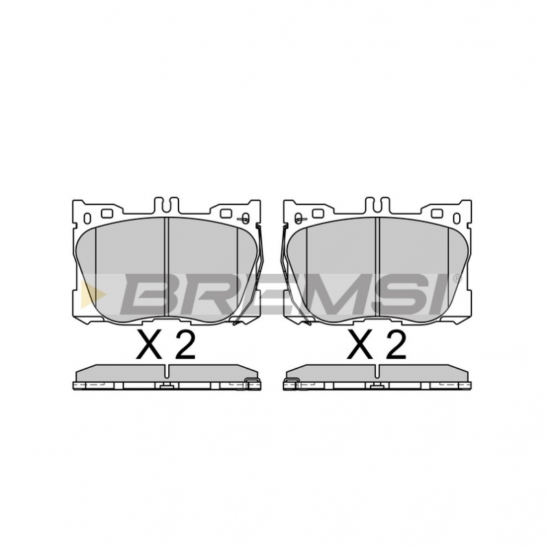 Передні гальмівні колодки BREMSI для Mercedes-Benz E-Class C238 (2016-) BP3762