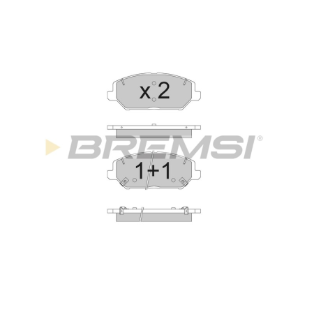 Передні гальмівні колодки BREMSI для Hyundai i30, Kia Ceed 1.0-1.6 (2016-) BP3786