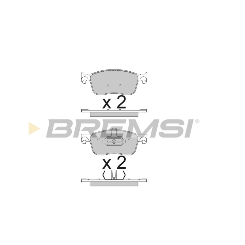 Передние тормозные колодки BREMSI для Citroen Jumpy III, Peugeot Expert 1.5-2.0 BlueHDi (2016-) (ATE) BP3789