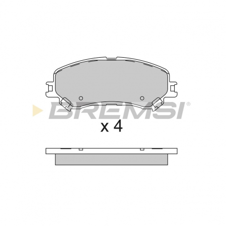 Передні гальмівні колодки BREMSI для Renault Scenic IV, Megane IV, Espace V (2015-) BP3793