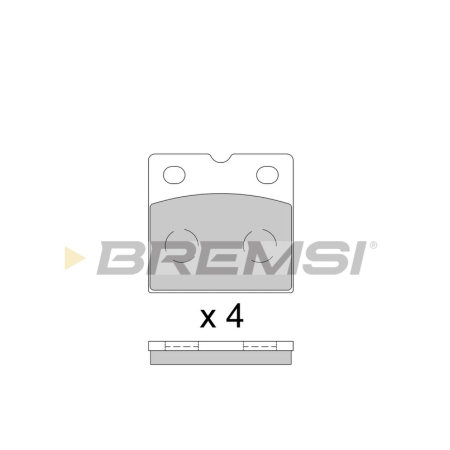 Задні гальмівні колодки BREMSI для Tesla Model X (2013-) (Brembo) BP3851