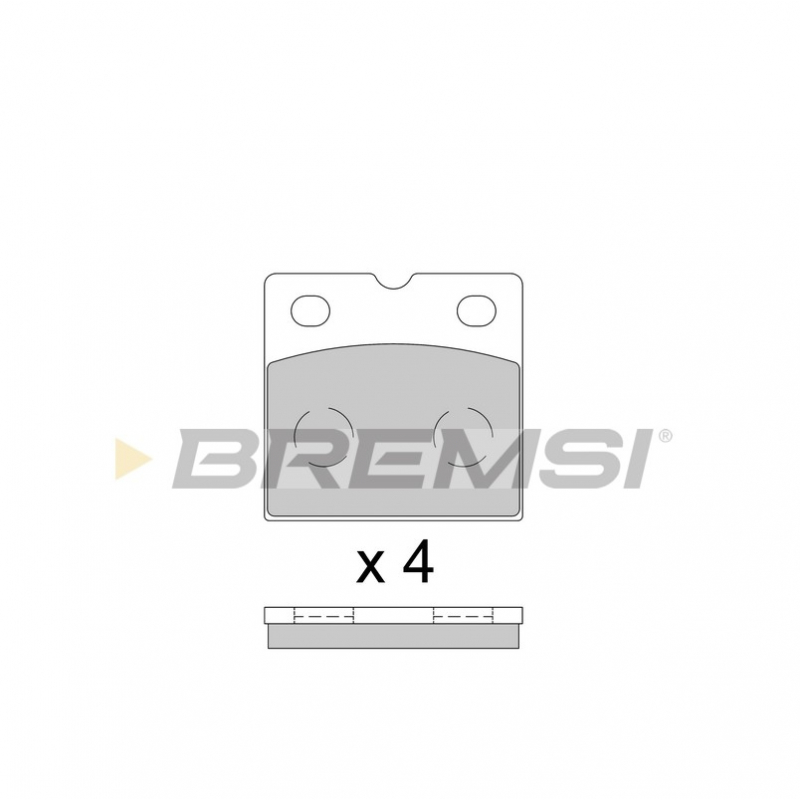 Задние тормозные колодки BREMSI для Tesla Model X (2013-) (Brembo) BP3851