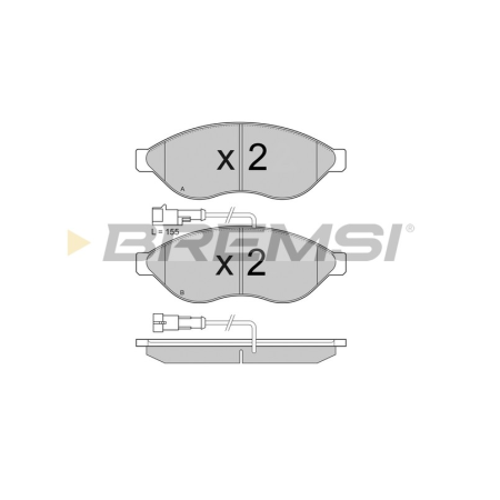 Передние тормозные колодки BREMSI для Citroen Jumper, Fiat Ducato, Peugeot Boxer (2006-) (1.1-1.5t) BP3868
