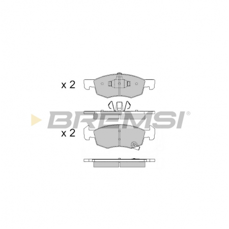Передні гальмівні колодки BREMSI для Renault Logan, Sandero (2019-) BP3889