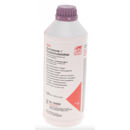 Антифриз (фиолетовый) G12 Plus (1.5L) (MB325.3) (19400) FEBI BILSTEIN