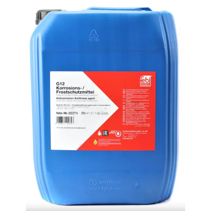 Антифриз красный G12 (- 80C )  20л. FEBI BILSTEIN (22274)