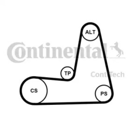 Комплект ремня генератора Renault Kangoo/Clio/Laguna/Megane 1.4i/1.6i 97- (5PK1110K1)