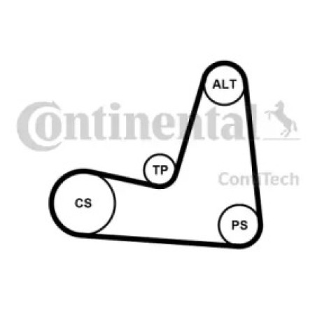 Комплект ремня генератора Renault Kangoo 1.5dCi 01-/Megane/Clio/Scenic 1.5dCi/1.4-1.6 02-/Nissan (5PK1135K1)