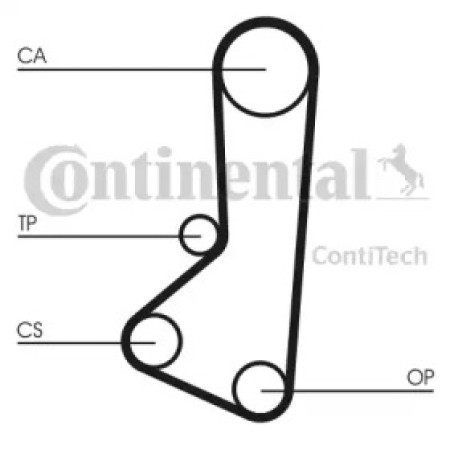 Ремінь ГРМ Hyundai Sonata/Mitsubishi Galant 1.8/2.0 80-94 (19x122z) (CT511)