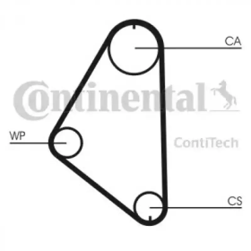 Ремінь ГРМ Opel Ascona C/Kadett E/Vectra A 1.4/1.6 86-93 (104x17) (CT558)