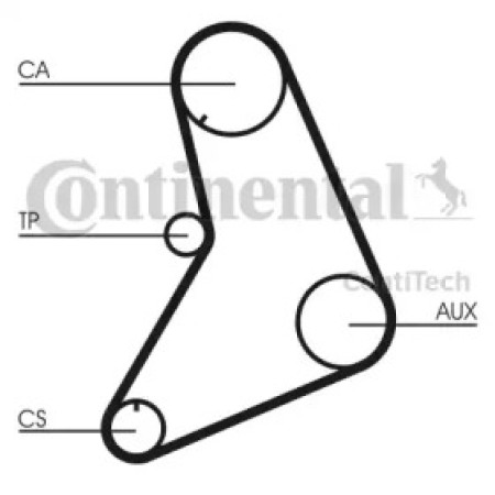 Ремінь ГРМ VW LT 28-55 2.4 i 82-96 (19x119z) (CT685)