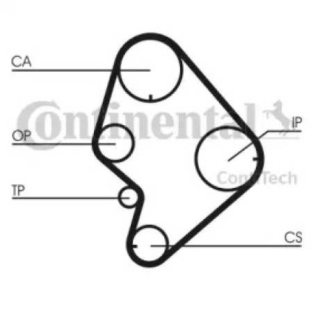 Ремень ГРМ Toyota Hilux/Hiace 2.4D/TD 88-05/Land Cruiser 2.4TD 90-96 (31x129z) (CT723)