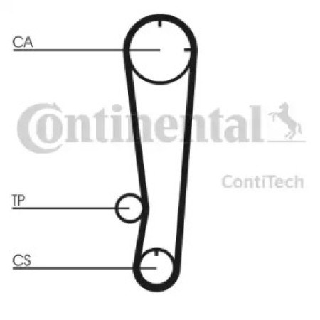 Ремінь ГРМ Hyundai Accent/Mitsubishi Colt/Lancer 1.3/1.5 85-96 (22x92z) (CT738)