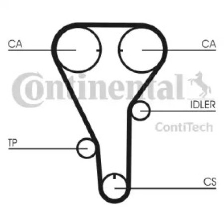 Ремень ГРМ Mazda 323/626/MPV/Premacy 2.0i 91-05 (25x135z) (CT787)