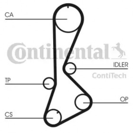 Ремень ГРМ Toyota Corolla 1.3/1.4i 92-00 (26x124z) (CT828)