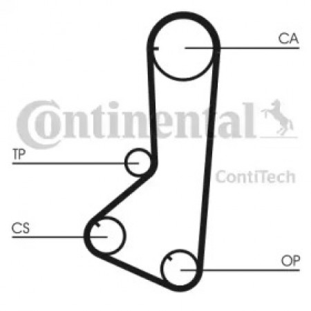 Ремень ГРМ Mitsubishi Galant 2.0/GLSI/Space Wagon 2.0 92-98/L200/L300 2.0 94-07 (29x123z) (CT839)