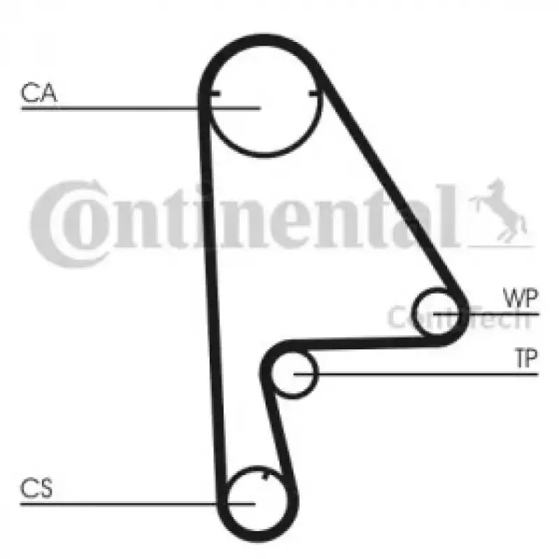 Ремень ГРМ Honda Civic 1.4i/1.5i/1.6i 91-01 (24x103z) (CT862)