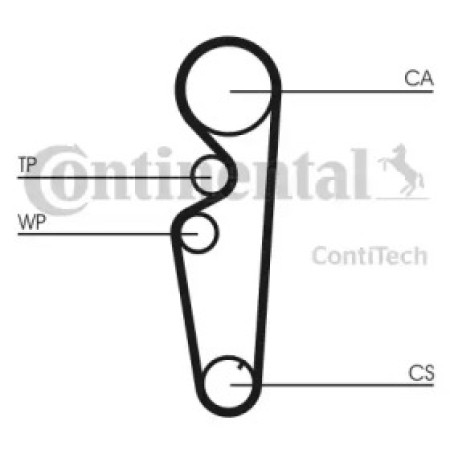 Ремень ГРМ Fiat Bravo/Brava 1.4 95-01 (18x134z) (CT878)