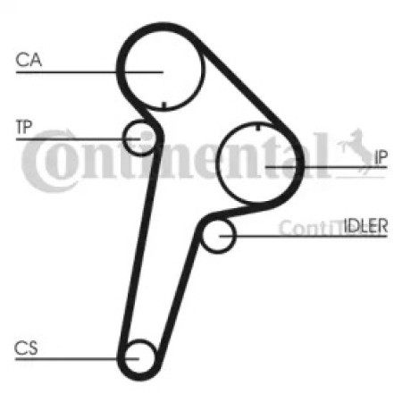 Ремень ГРМ Peugeot Boxer/Citroen Jumper 2.5D/TD 94-02 (141x28) (CT891)