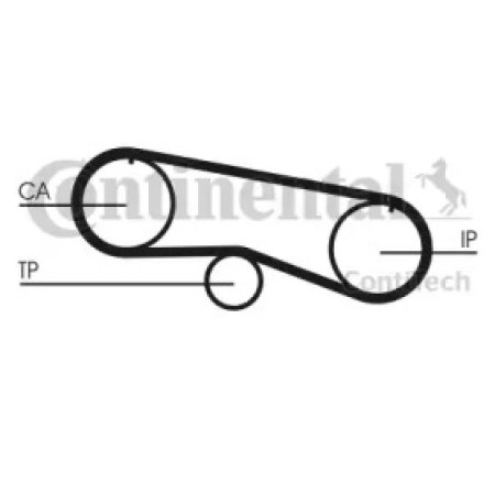 Ремень ГРМ Nissan Almera/Primera/Sunny 2.0D 82-00 (19x76z) (CT933)