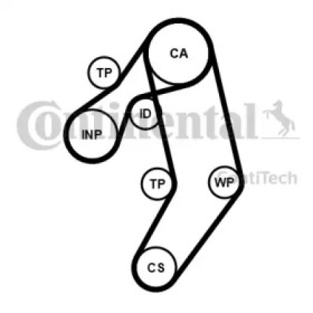 Комплект ГРМ + помпа Audi A6 2.5TDI 94-97 (26.4x122z/21.1x80z) (CT939WP9PRO)