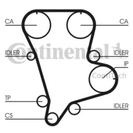 Ремень ГРМ Hyundai Terracan/Kia Carnival 2.9CRDi 99-06 (152x30) (CT994)