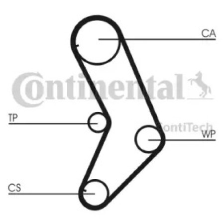 Ремень ГРМ Fiat Doblo/Palio/Punto 1.2 01- (15x129z) (CT999)