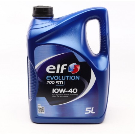 Elf EVOLUTION 700 STI 10W-40 5л (194865)(ACEA/A3/B4 API/SN/CF VW/501.01/505.00/MB 229.1)